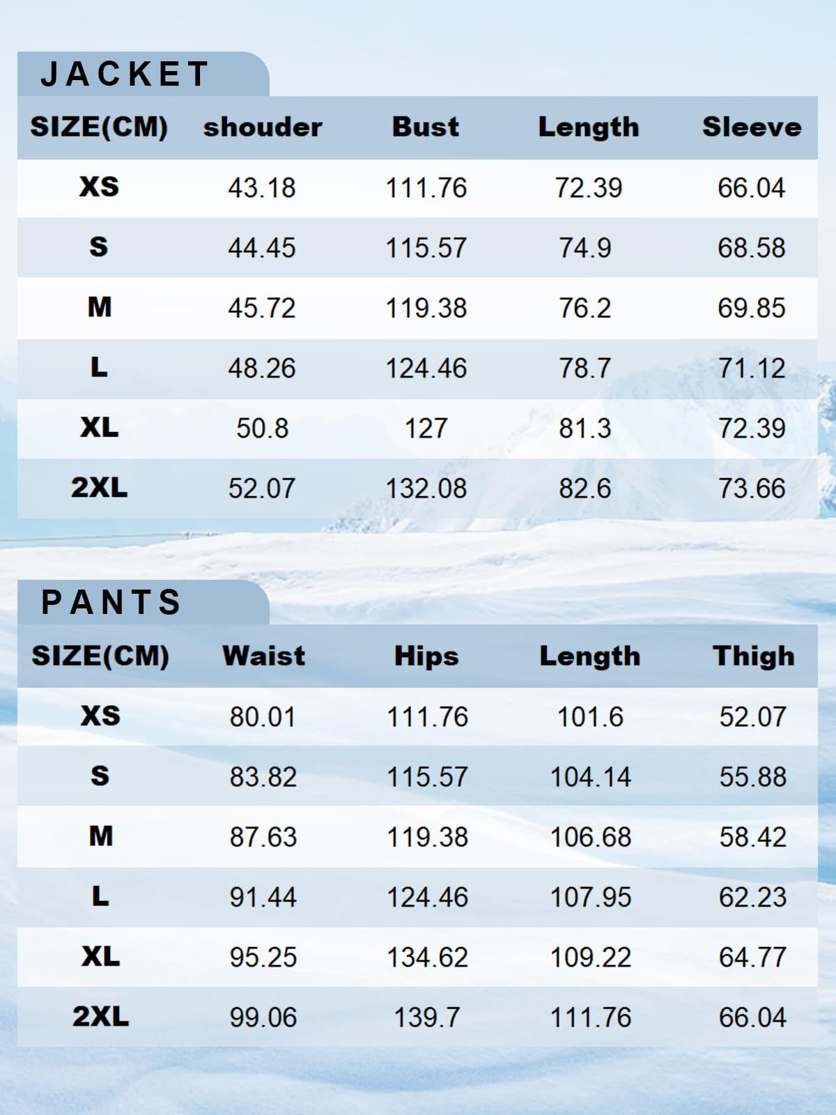HOTIAN Giacca da sci da donna, 2 pezzi, set da sci da donna, impermeabile, antivento, invernale, caldo, sci, neve, set da snowboard