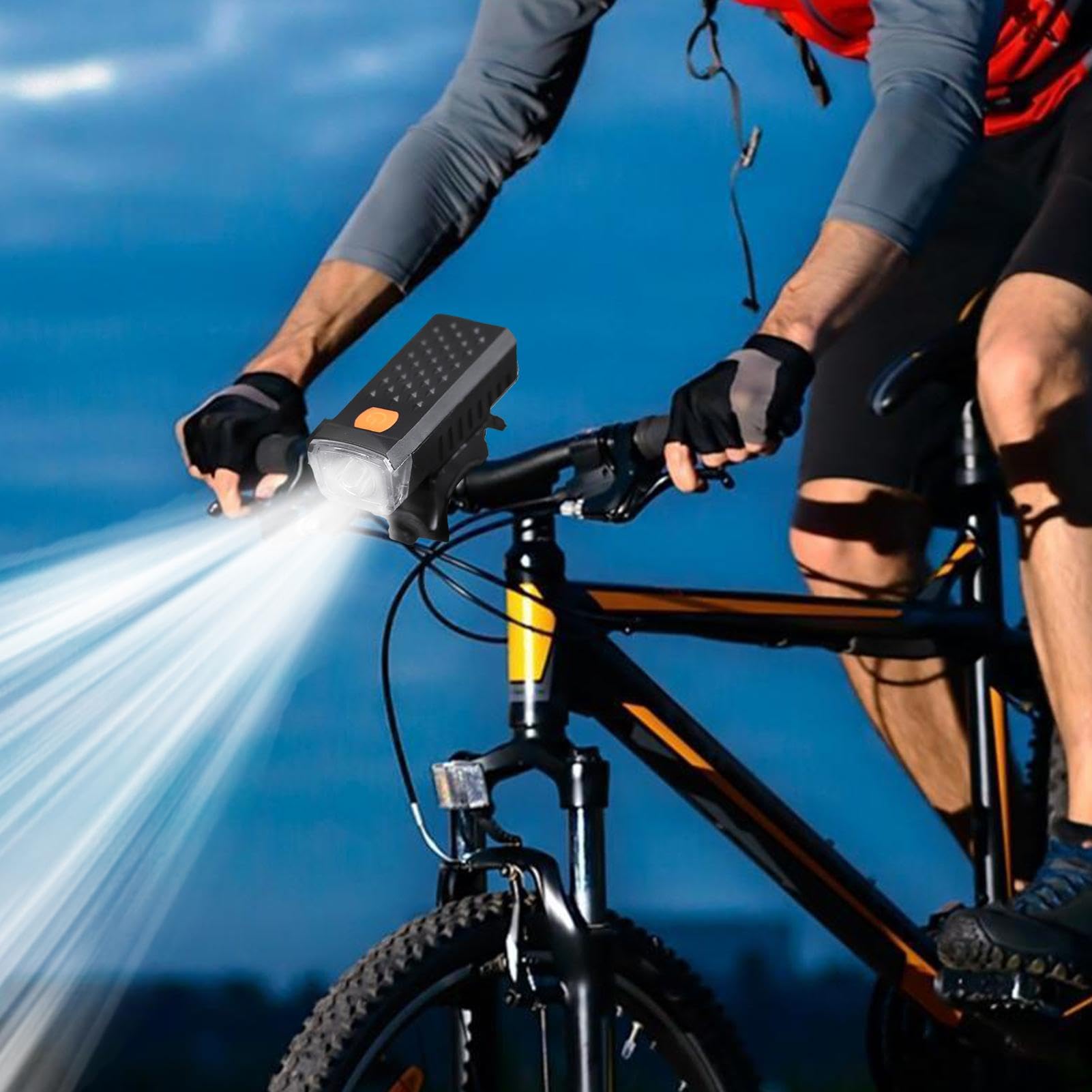 Lampada LED Bici 2000 Lumen 800LM Reale: Faro Impermeabile Con 3 Modalità Per Notti Sicure