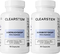 Vista 9 de CLEARSTEM - MINDBODYSKIN Suplemento hormonal para el acné (5-HTP) - Suplemento DIM natural - Vitaminas para el cuidado de la piel - Equilibrio