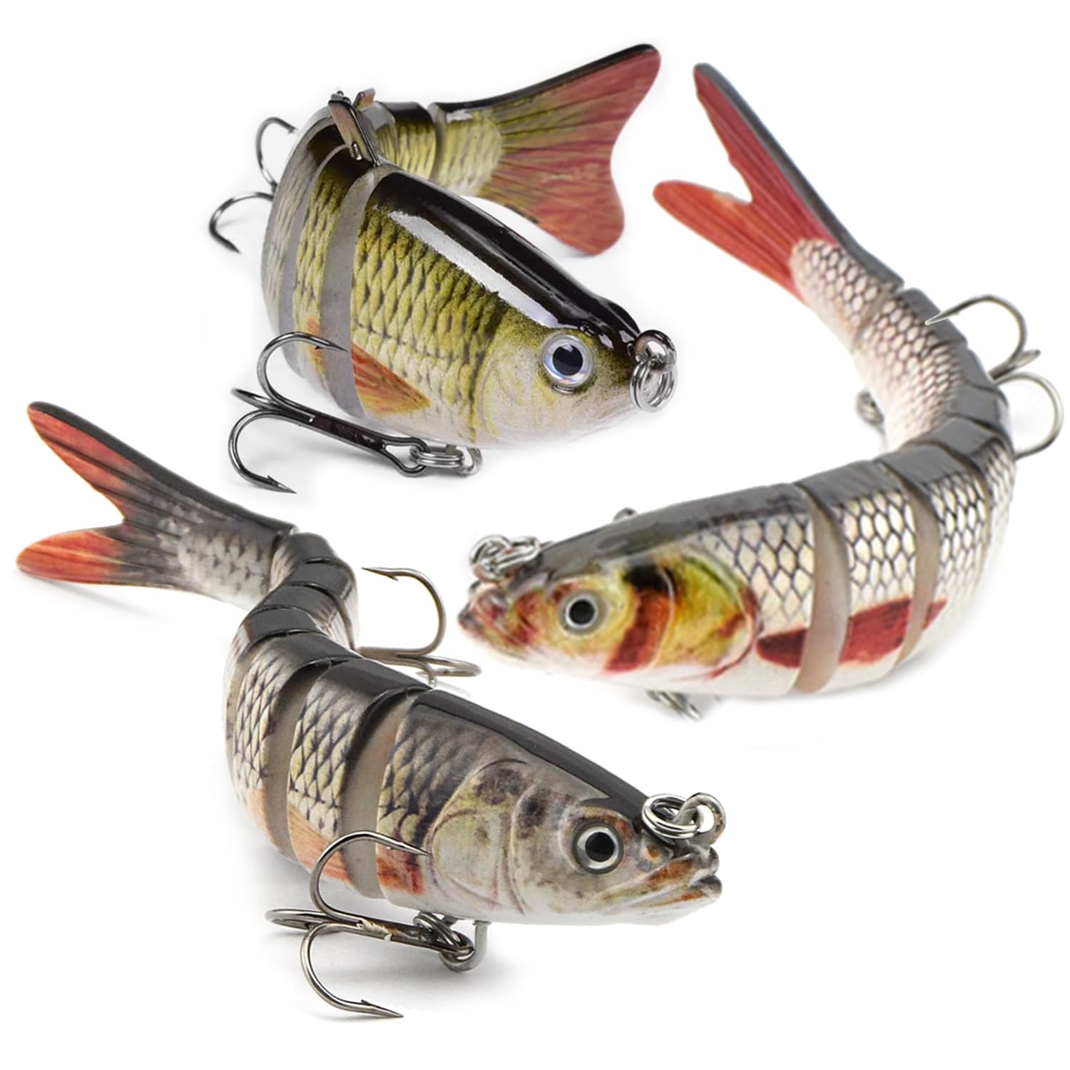 5 Stck Wobbler Hecht Kder Set - Lebensechte Swimbaits Fr Hecht, Zander &  Barsch