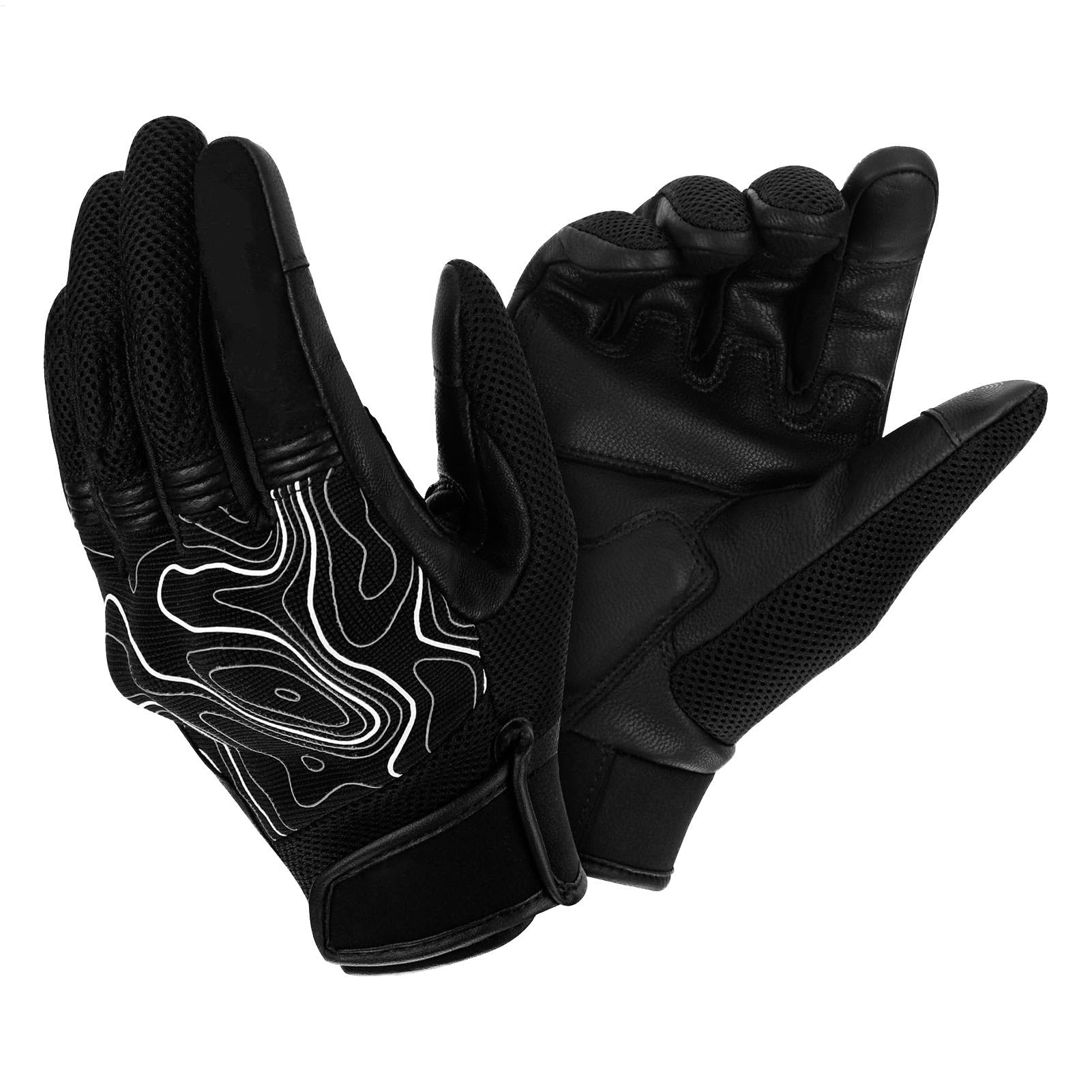 Guanti completi da ciclismo con dita, guanti da ciclismo antiscivolo, antivento, antiscivolo, impermeabili, accessori sportivi all'aria aperta, guanti da moto con P