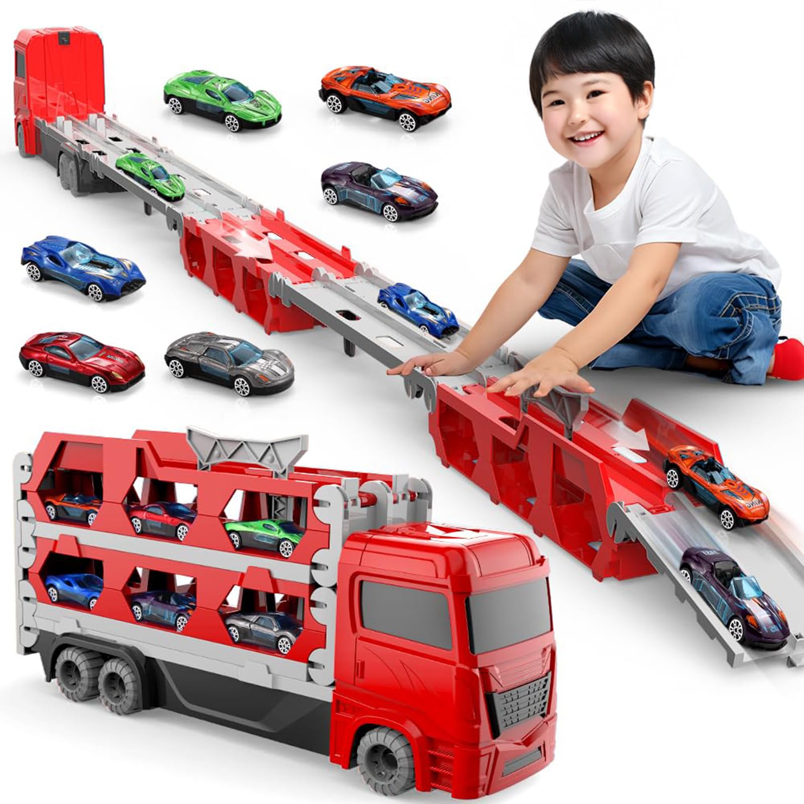 Amazon.co.jp: Auoketuo 建設車両セット 6台 ミニカー おもちゃ 3歳 