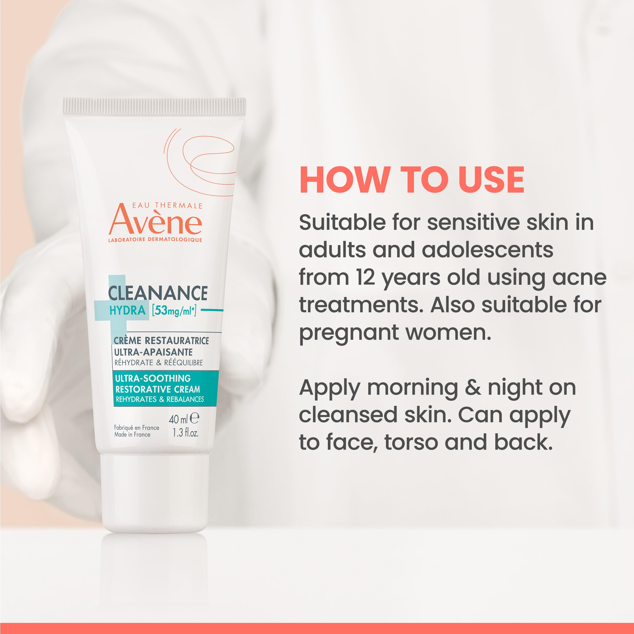 AVENE CLEANANCE Soin Anti-irritant et Hydratant (40 ml)