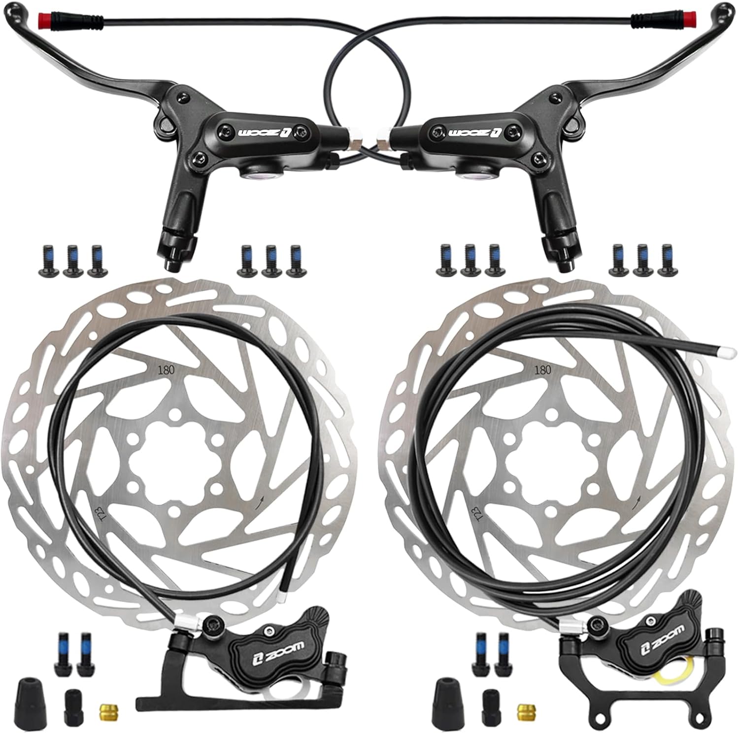 Meteorolite Zoom HB890E Ebike Hydraulic Brakes, 2PIN 4