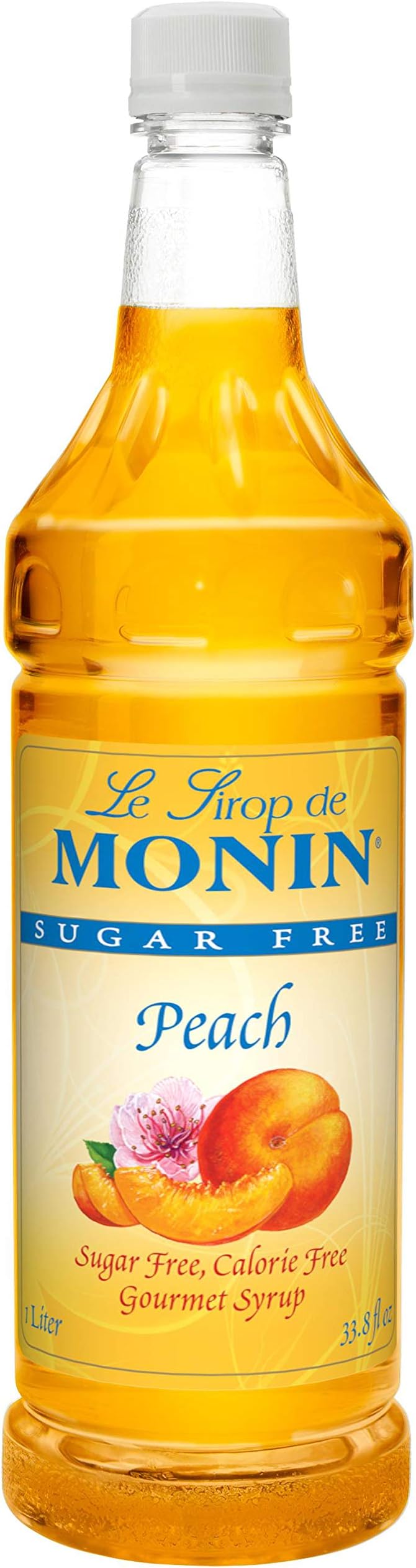 Sugar Free Peach Syrup, 1 Liter -- 4 per case.