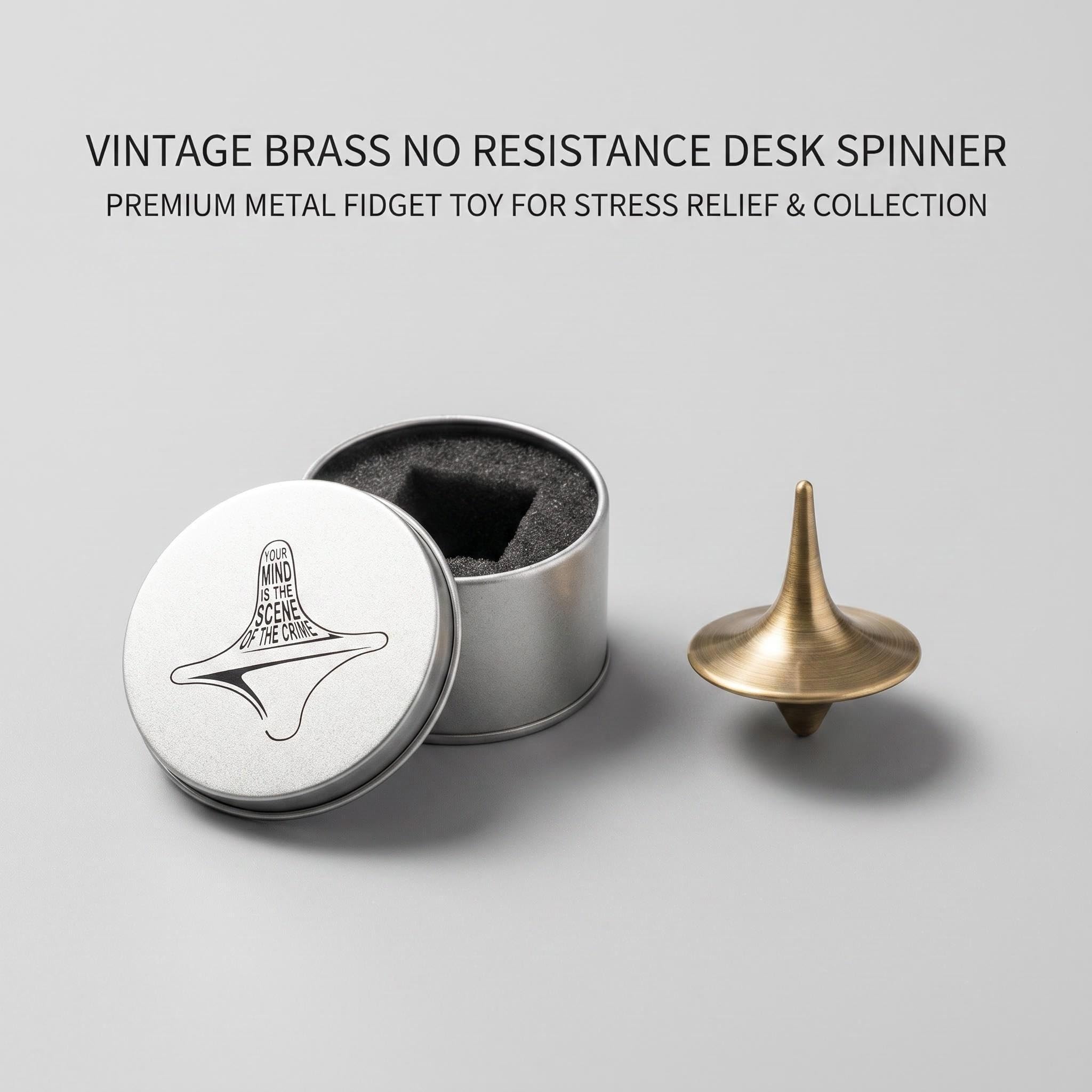 GIVBRO Métal Toupie Totem en alliage de zinc avec toupie précise - L'équilibre parfait entre performance et beauté - Cadeau