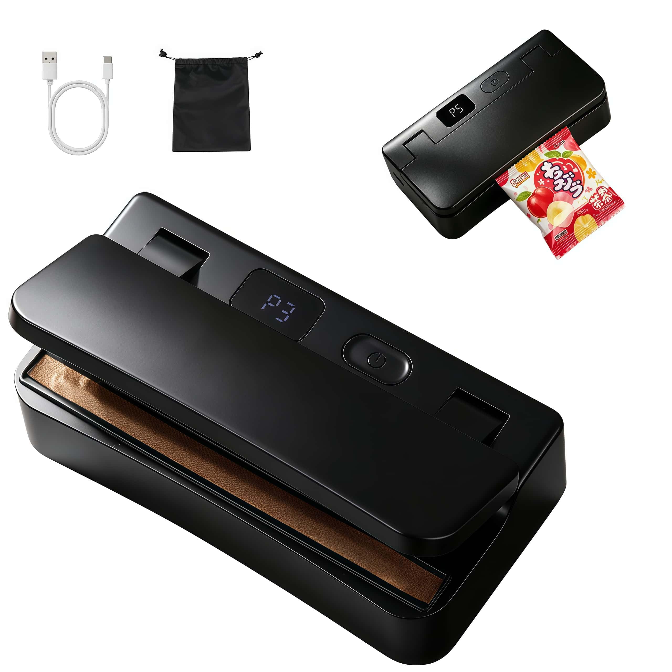 シーラー 家庭用 Zeparu type-c充電式 2000mAh 5ギア 12…