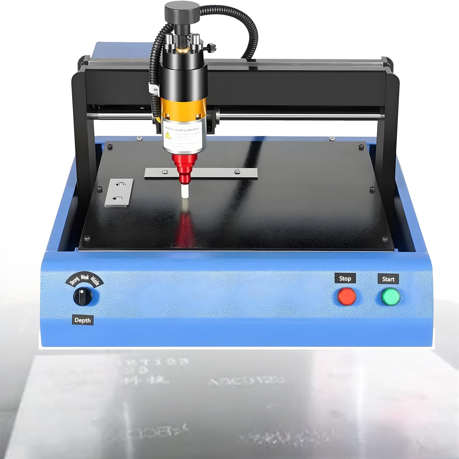 LwiftGal Electric Metal Marking Machine, 400W Dot Peen Metal Engraving MachineNumbers Letter Tag Nameplate Engraver for Metal & Steel Signs Marking 300 * 200mm