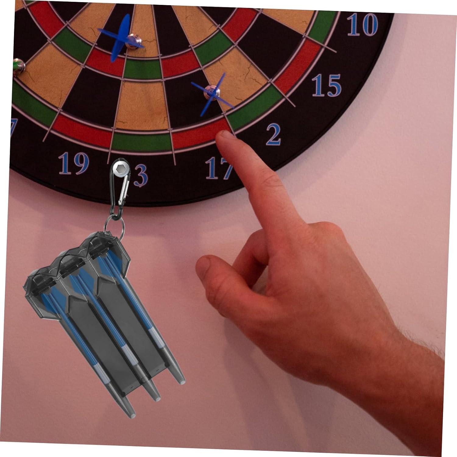 SUPVOX Darts Storage Case Hard Shell Portable Carrying Box Lightweight Dart Flights Container for Outdoor Activities