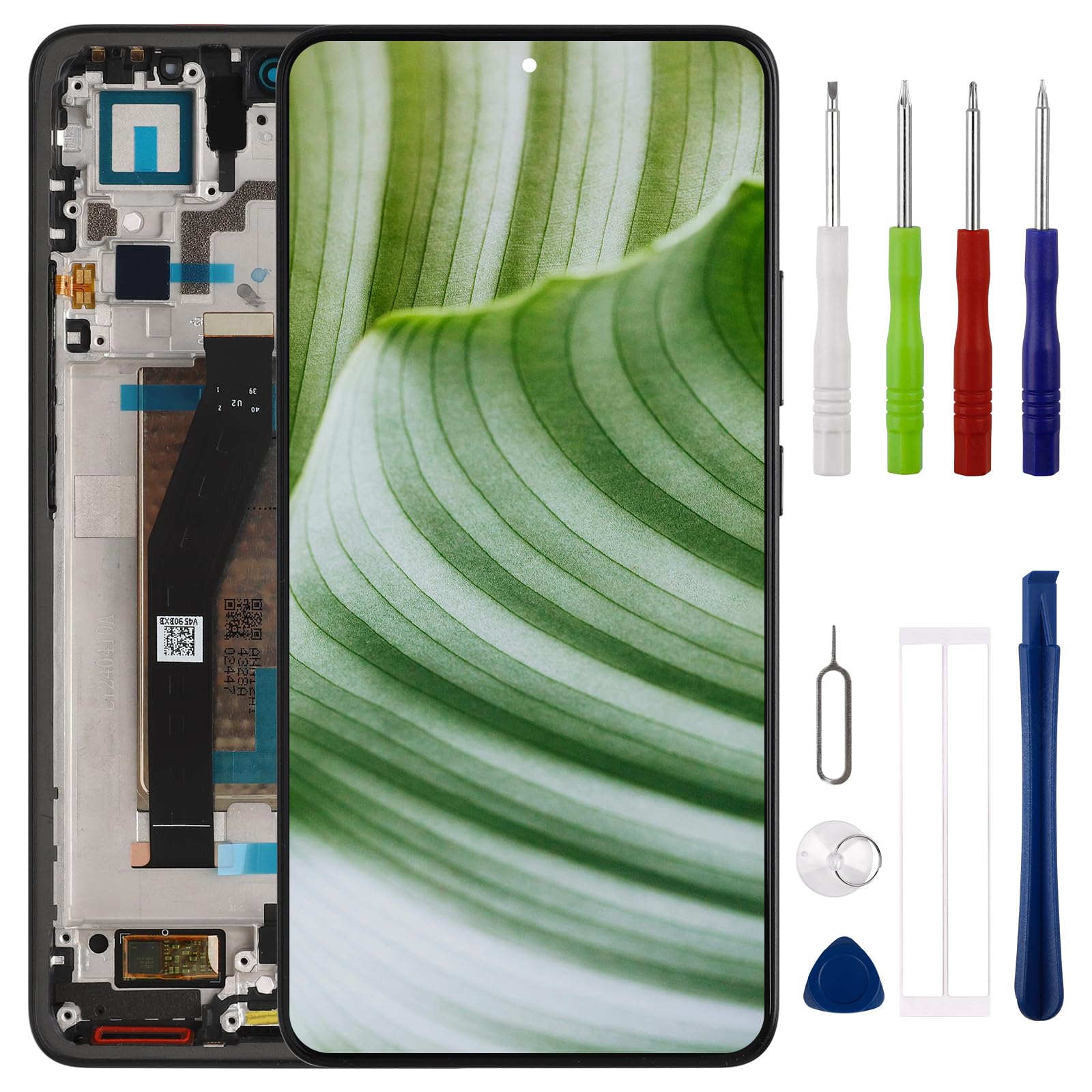 [con marco] Nueva pantalla LCD para Xiaomi 14T Mi 14T 2406APNFAG LCD pantalla táctil digitalizador con kit de herramientas de reparación actualizado