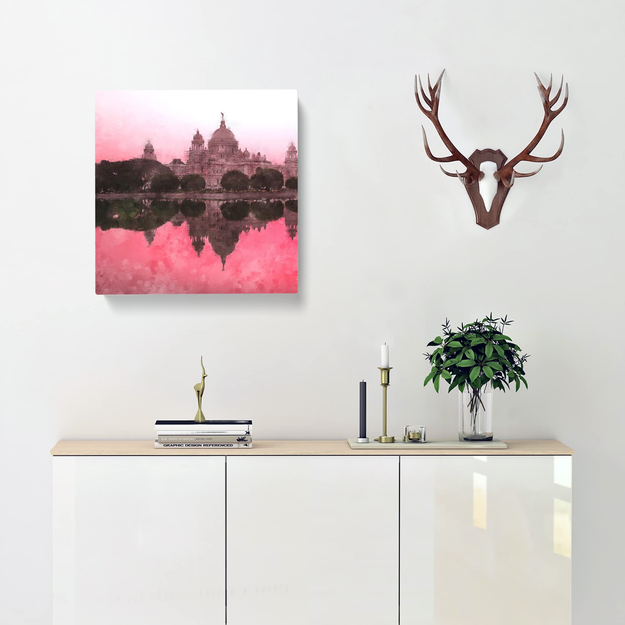 Victoria Memorial in Kolkata India Canvas Print, Mixed, 35L x 35W cm - Image 2