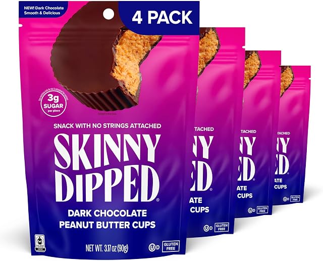 SkinnyDipped Dark Chocolate Peanut Butter Cups