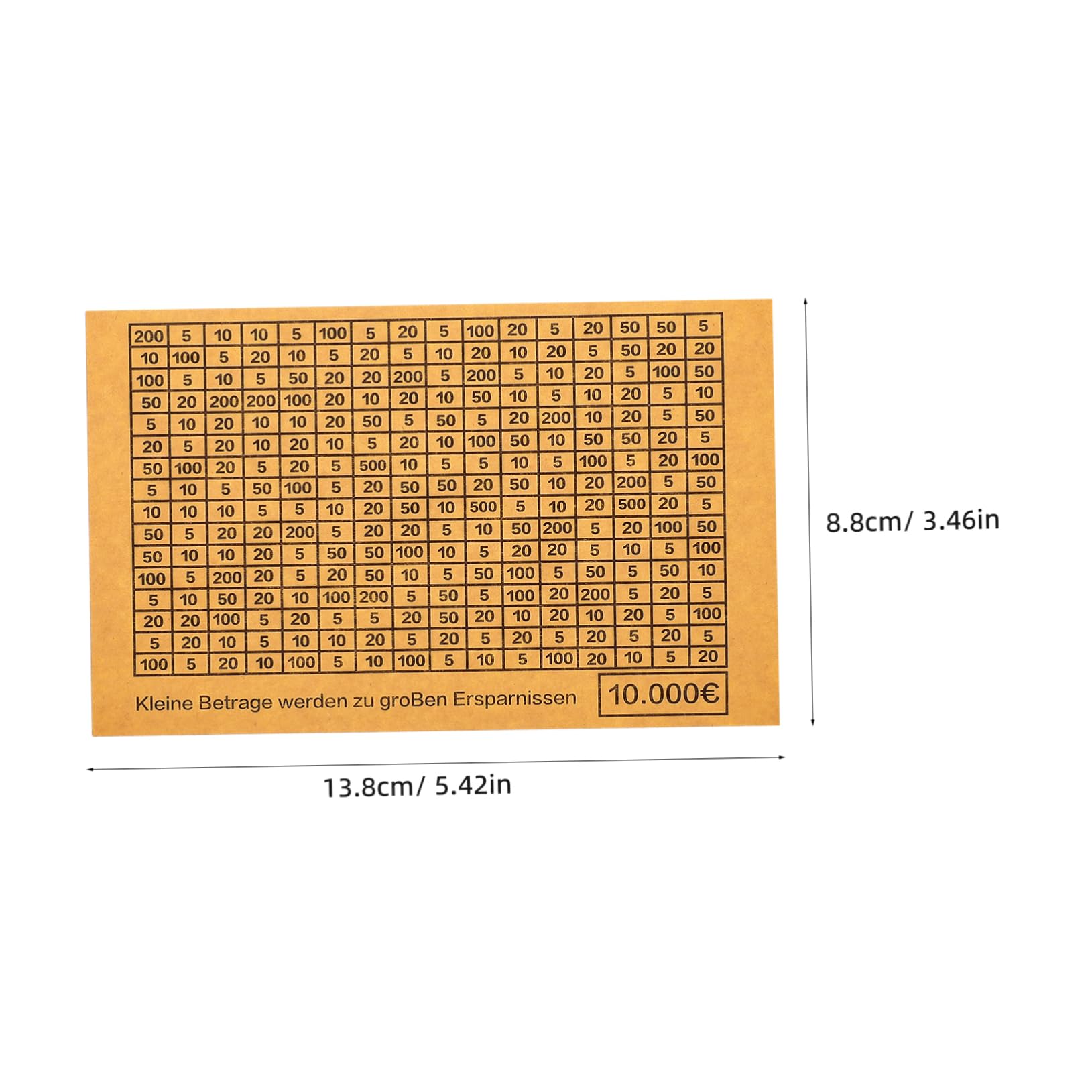 VOSAREA Financial Goal Stickers: DIY Euro Savings Jar Number Labels Educational Money Bank Decor