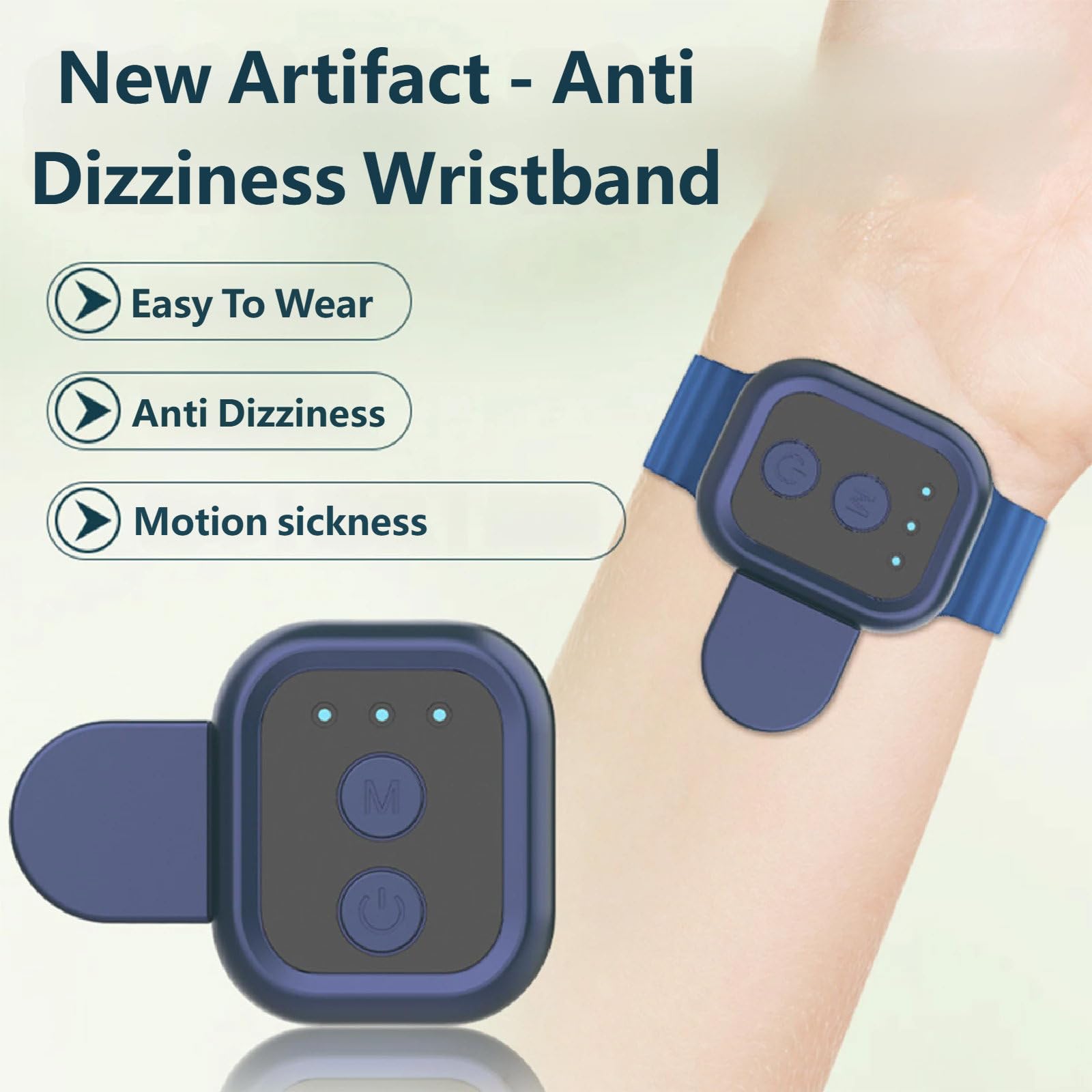 Pulseras antimareos para niños. Pulseras Ajustables de acupresión antináuseas para el Movimiento y la mañana. Pulseras antináuseas para el mareo en Coche