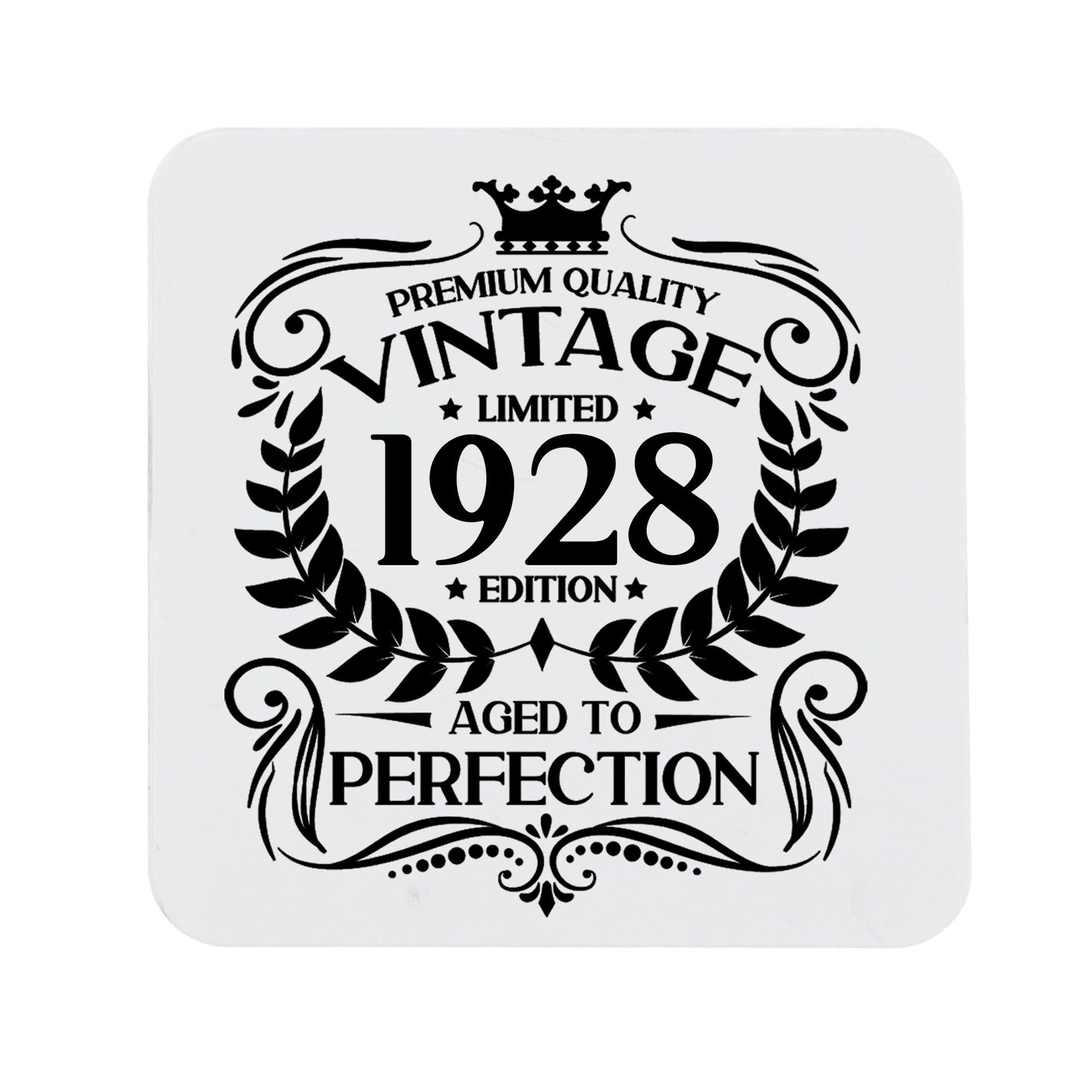 80th Birthday Gift for Men Vintage 1946 Aged to Perfection Engraved Slate Coaster Present for 80 Year Old Etched Natural Slate Placemat (Round Slate) — view 114