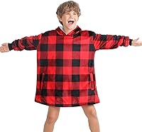 Vista 16 de LetsFunny Manta con Capucha, Sudadera Manta de Forro Polar Sherpa de Gran Tamaño Usable, Súper Suave, Cálida y Acogedora con Bolsillo Gigante