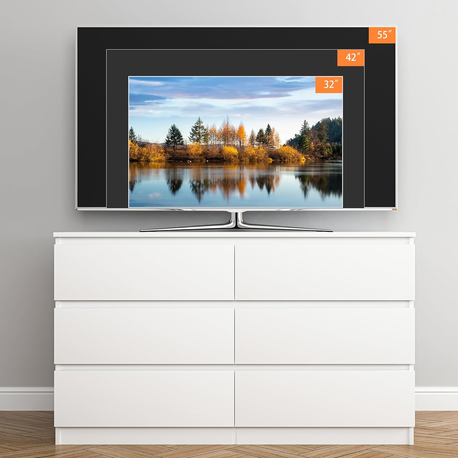 White Nursery Dresser with Soft Close Drawers