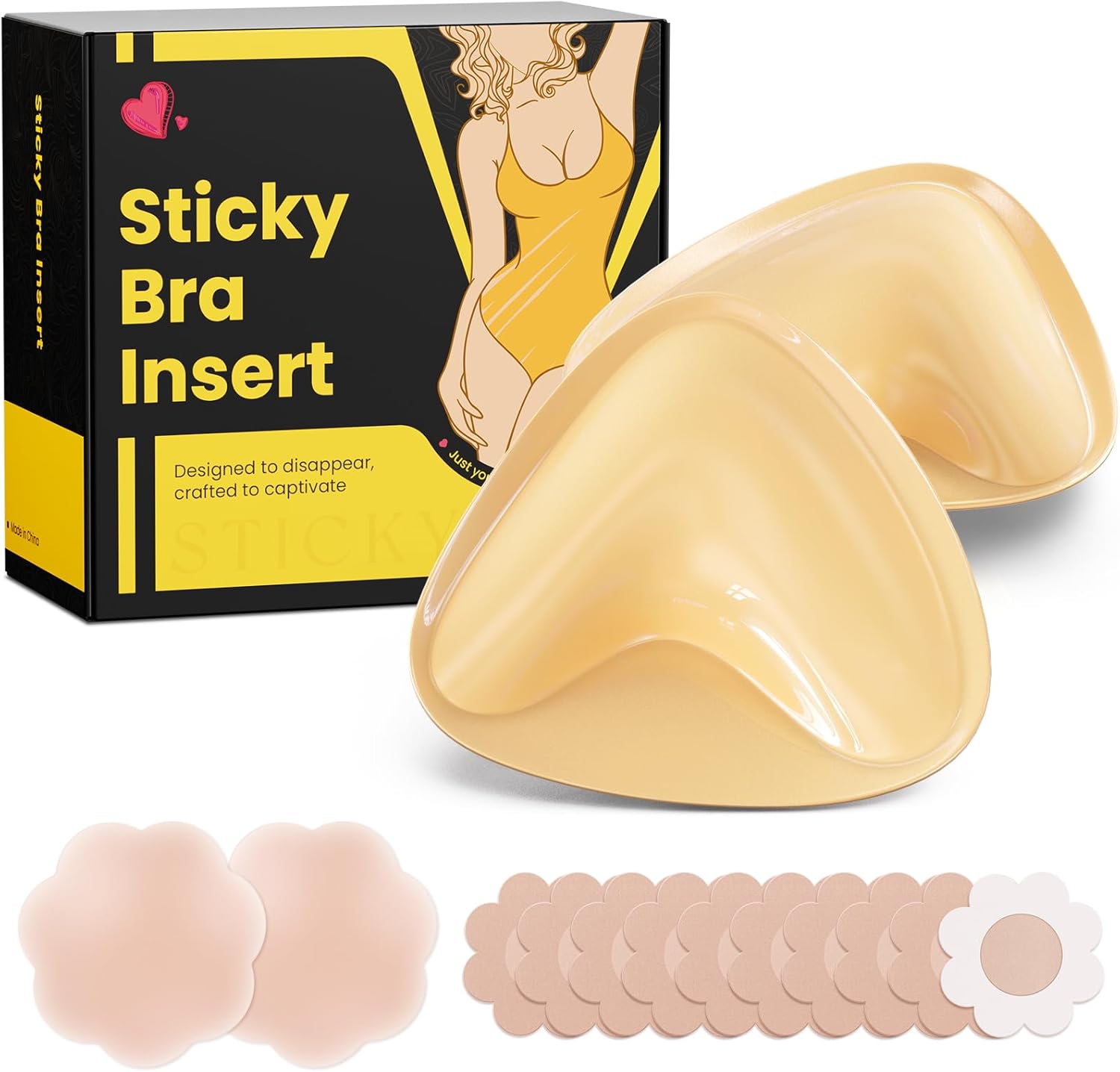 Double Sided Sticky Bra Push Up for Large Breasts