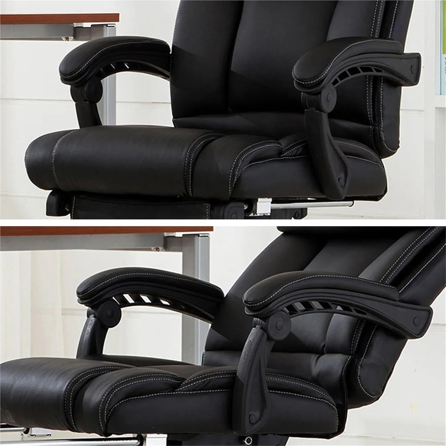 1Pair Universal Ergonomic Chair Armrest Accessories Plastic Movable Handrail for Office Computer Chair