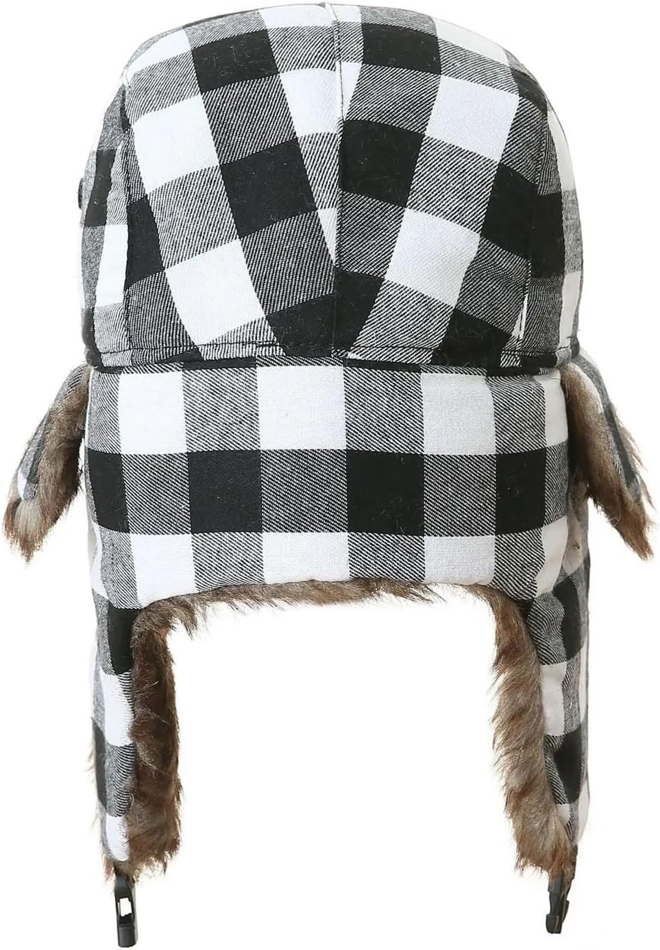Trapper Hat Winter Plaid Trapper Hat Hunting Flaps Hunter Cap Warm Russian Trooper for Women Men