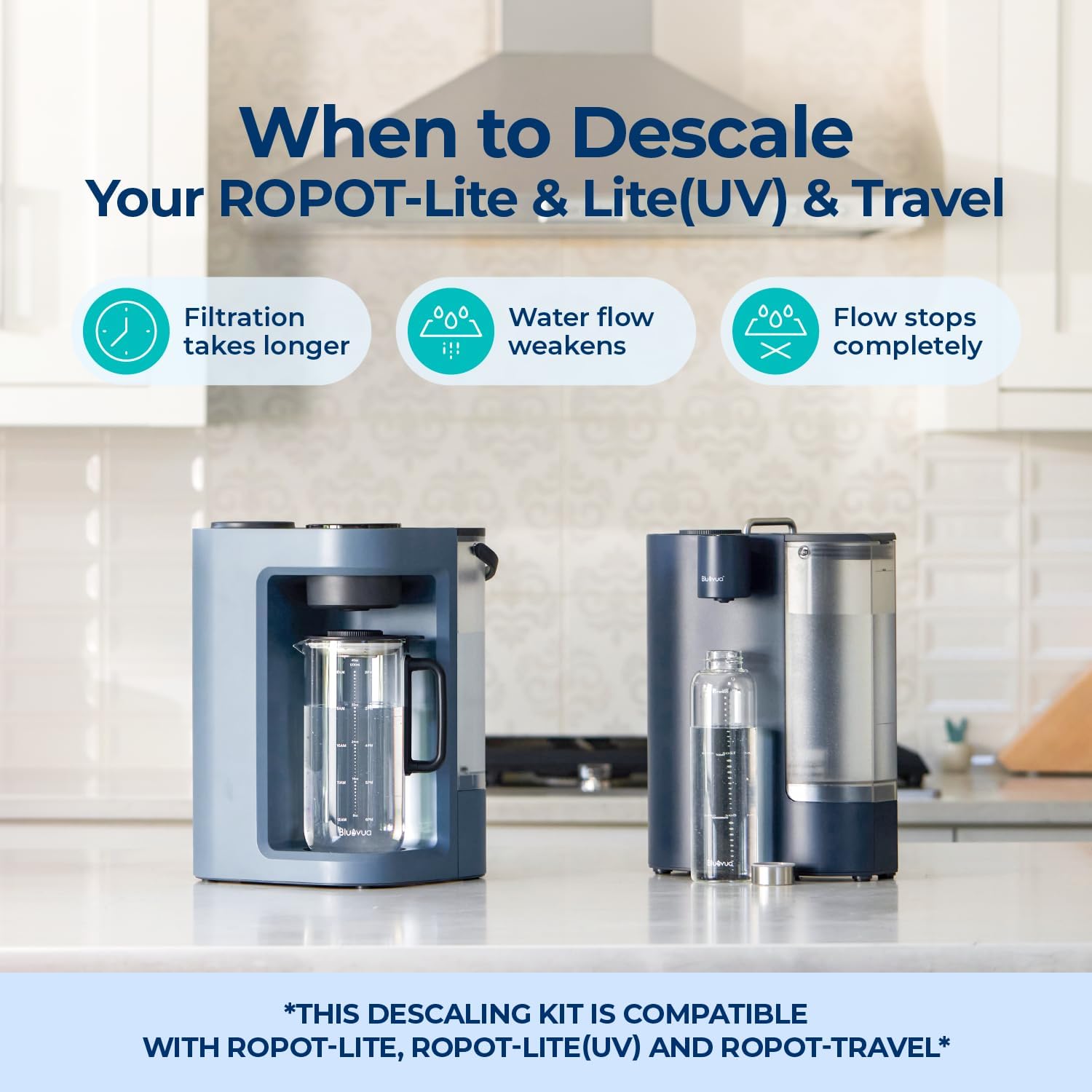 Bluevua Descaling Kit for RO100ROPOT-Lite & RO100ROPOT-Lite(UV) & RO100ROPOT-Travel Systems - Essential Maintenance for Optimal Water Quality - Image 2