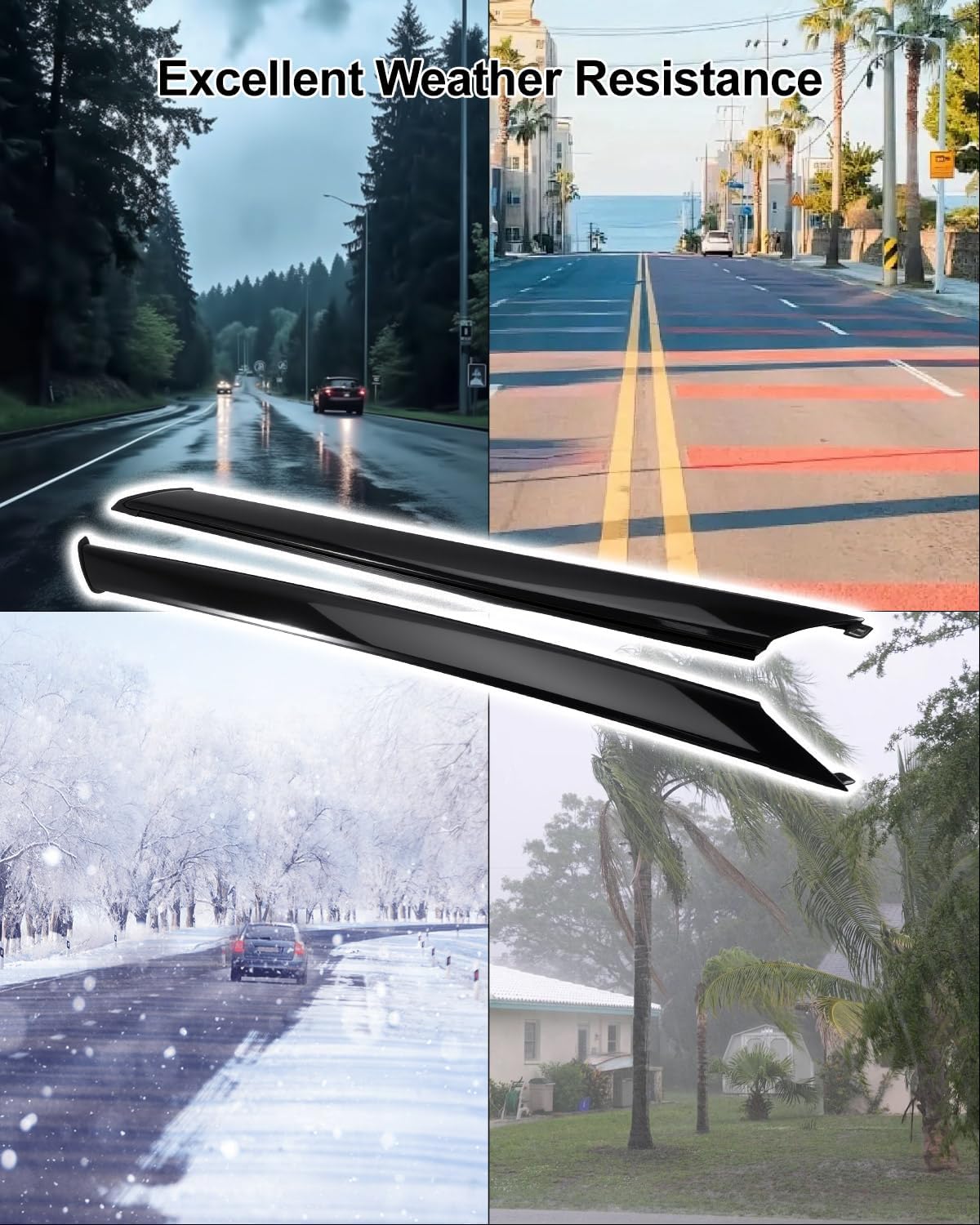 Windshield Molding Trim Fit for Ford Explorer 2020 2021 2022 2023 2024 2025, Left Driver and Right Passenger Side A Pillar Trim Replace LB5Z-7803144-AA LB5Z-7803145-AA, 2Pcs