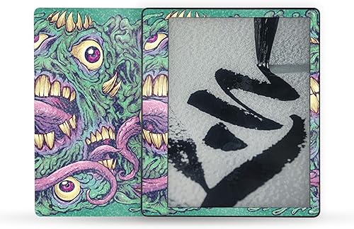 Vista 8 de MightySkins Skin - Funda de vinilo compatible con Yaxa Kindle Scribe (2022), color morado sólido, protectora, duradera y única, fácil de aplicar