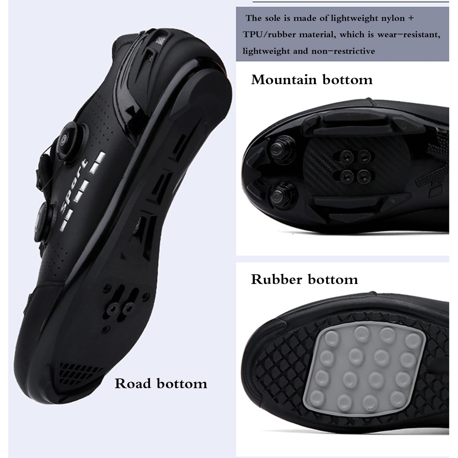Mountainbike Schuhe Herren,Rennrad Schuhe MäNner,Spinnen Schuhe Damen,Fahrradschuhe Damen Herren MTB,Mountainbike Schuhe,Atmungsaktive Outdoor-Radschuhe,Fahrrad Spin MTB Schuhe