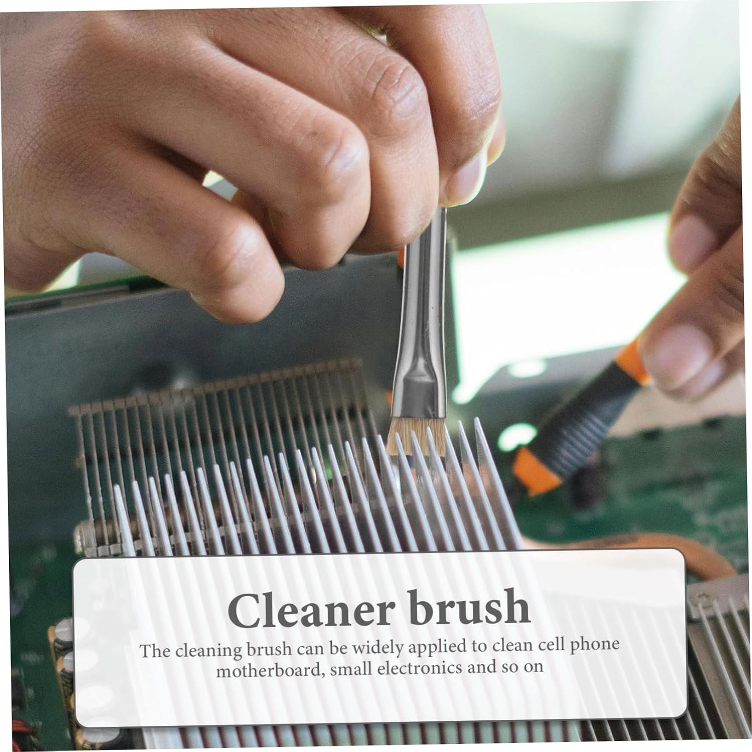 Double -Static Brush for Motherboard Cleaning Ergonomic Electronic Detailing Tool for Components Lightweight and Portable Dust Removal Brush for Electronics