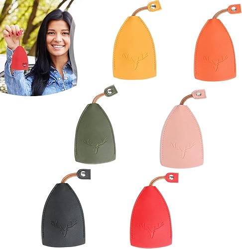 Winkkey - Funda protectora extraíble para llaves, 6 fundas extraíbles Winkkey, funda creativa extraíble para llaves de coche de gran capacidad