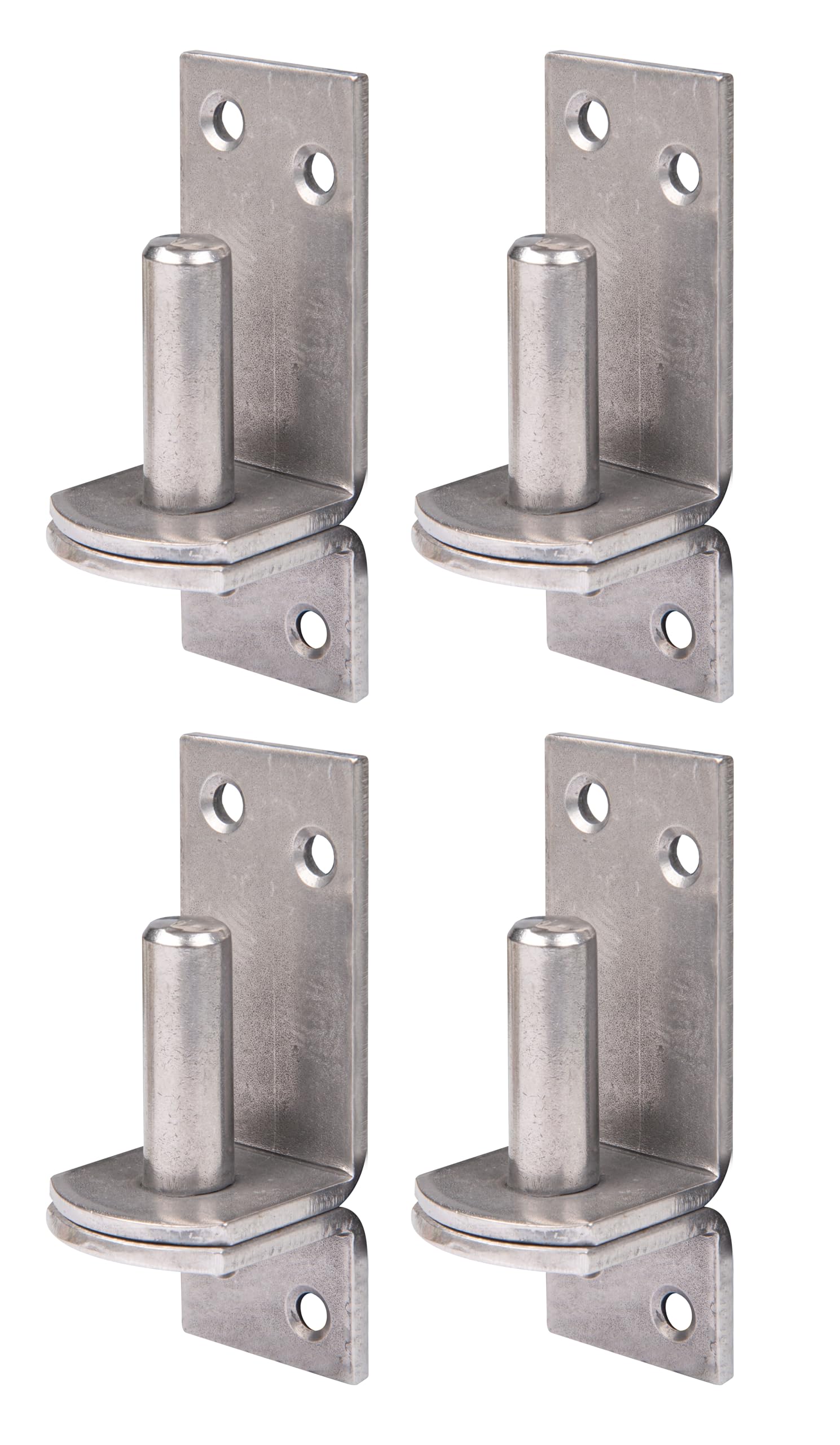 Gond sur platine Alberts Ø13 mm en acier inoxydable pour volet et portail | Kit de 4