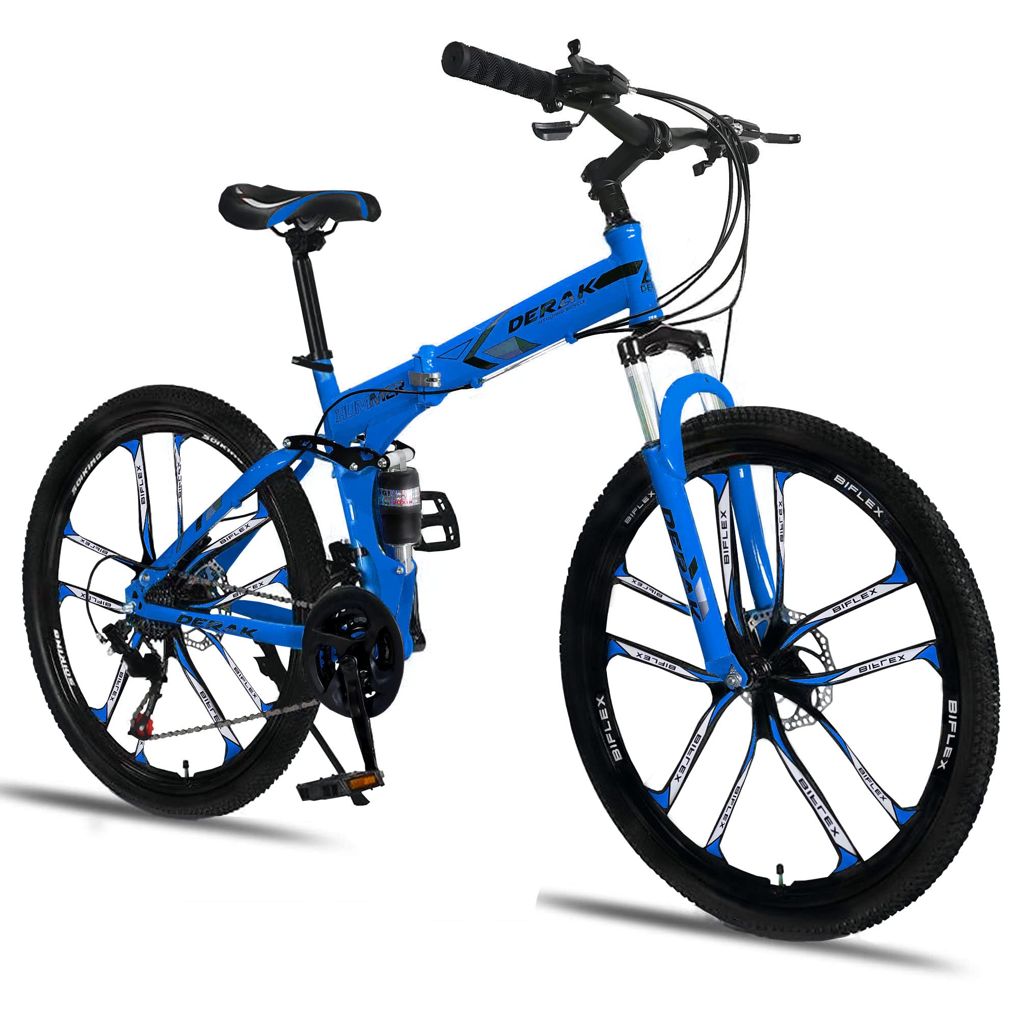 Hummer Folding Bicycle 26 Inch Alloy Wheels Derakbikes