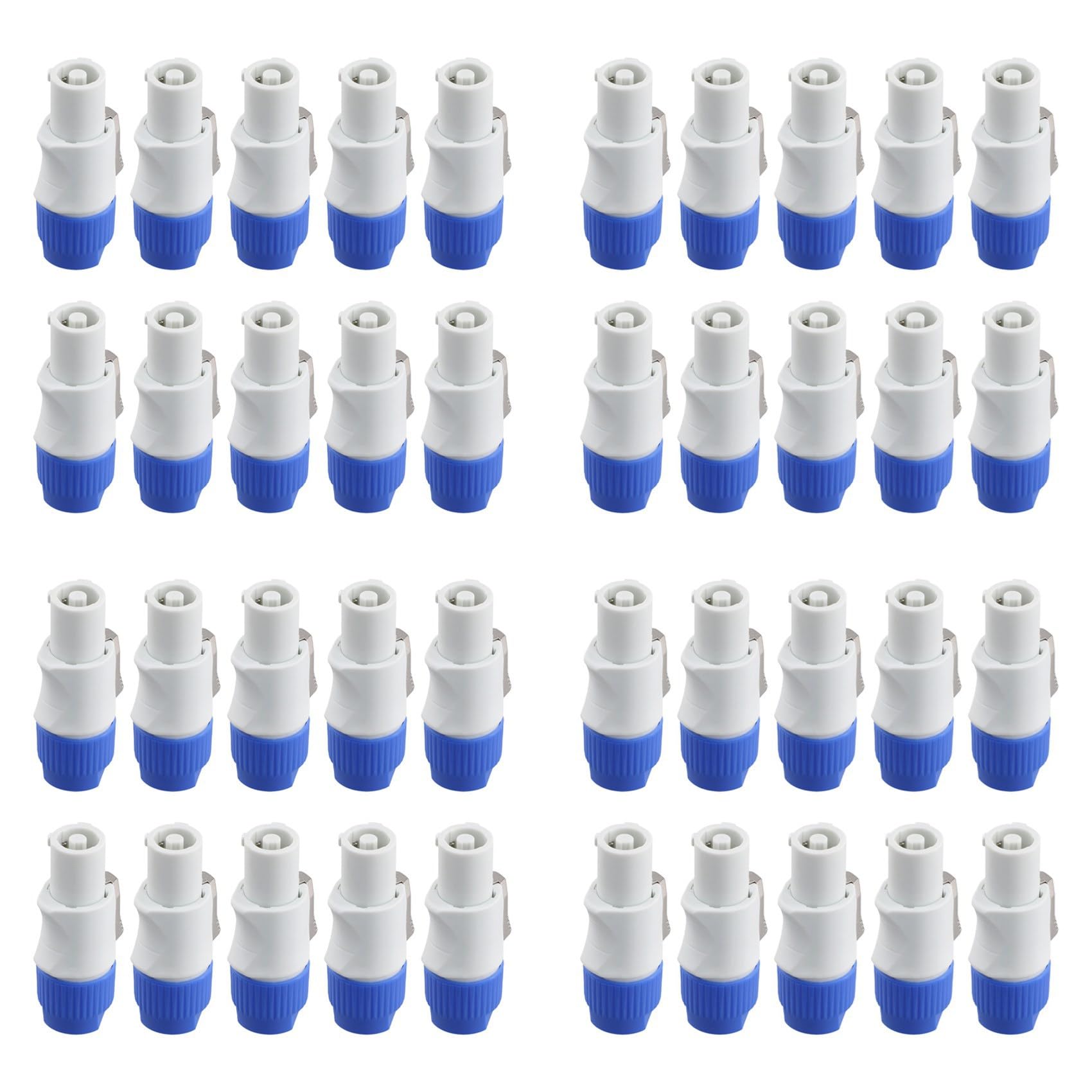 Ctrlzs Men's Light 40Pcs 3 Pin Powercon Connector Signal Input Jack For Beam Stage Power Output