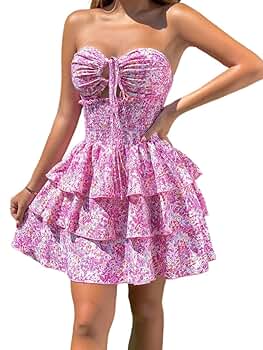 Amazon.com: Women's Spring Summer 2023 Boho Mini Short Dress