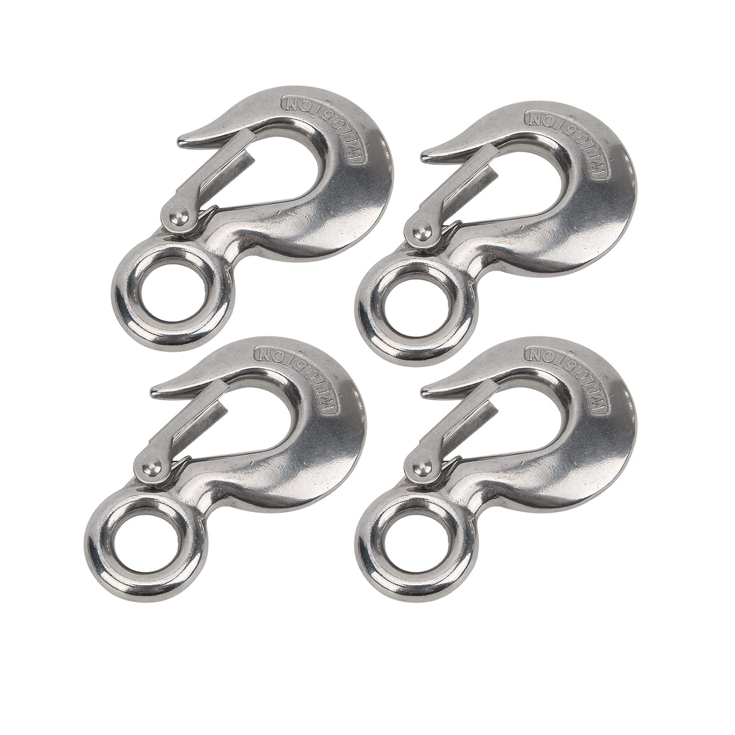 Us Type 320A Safety 5 Tons 8ton Alloy Steel Eye Lifting Hoist Hook with  Latch - Hook, Grab Hook | Made-in-China.com S320 Eye Snap Latched Hoist Crane Hook、4PCSステンレス鋼のリフティングフック、05t。ミラ