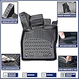 ELMASLINE Alfombrillas de goma 3D, Alfombra Coche, Esterilla Coche para Ford Ranger 2 (2022-2024) | Accesorios Alfombrillas - 3