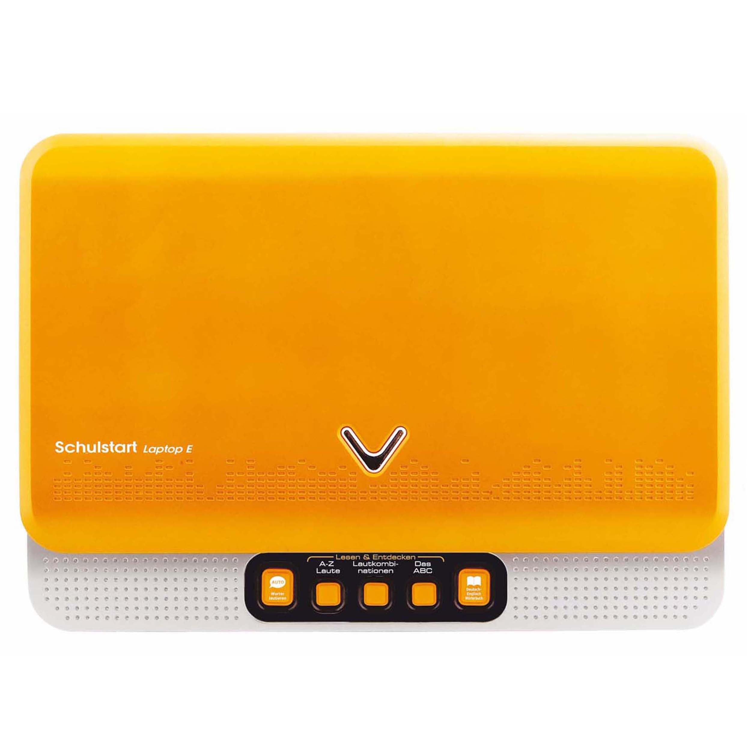Vtech Schulstart Laptop E – komputer edukacyjny z 160 grami edukacyjnymi w języku niemieckim i angielskim – do nauki liter, słów, matematyki, nauk itd. – dla dzieci w wieku 6-8 lat