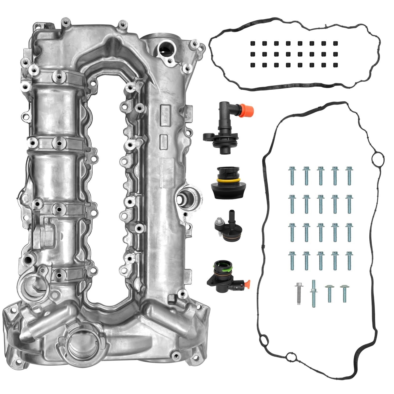25204723 Aluminum Engine Valve Cover Gasket Kit Fit for Chevy Malibu Cruze Trax 1.5L 1.4L, for Buick Encore 1.4 2016-2022, Replace 98MC22G, 12636177
