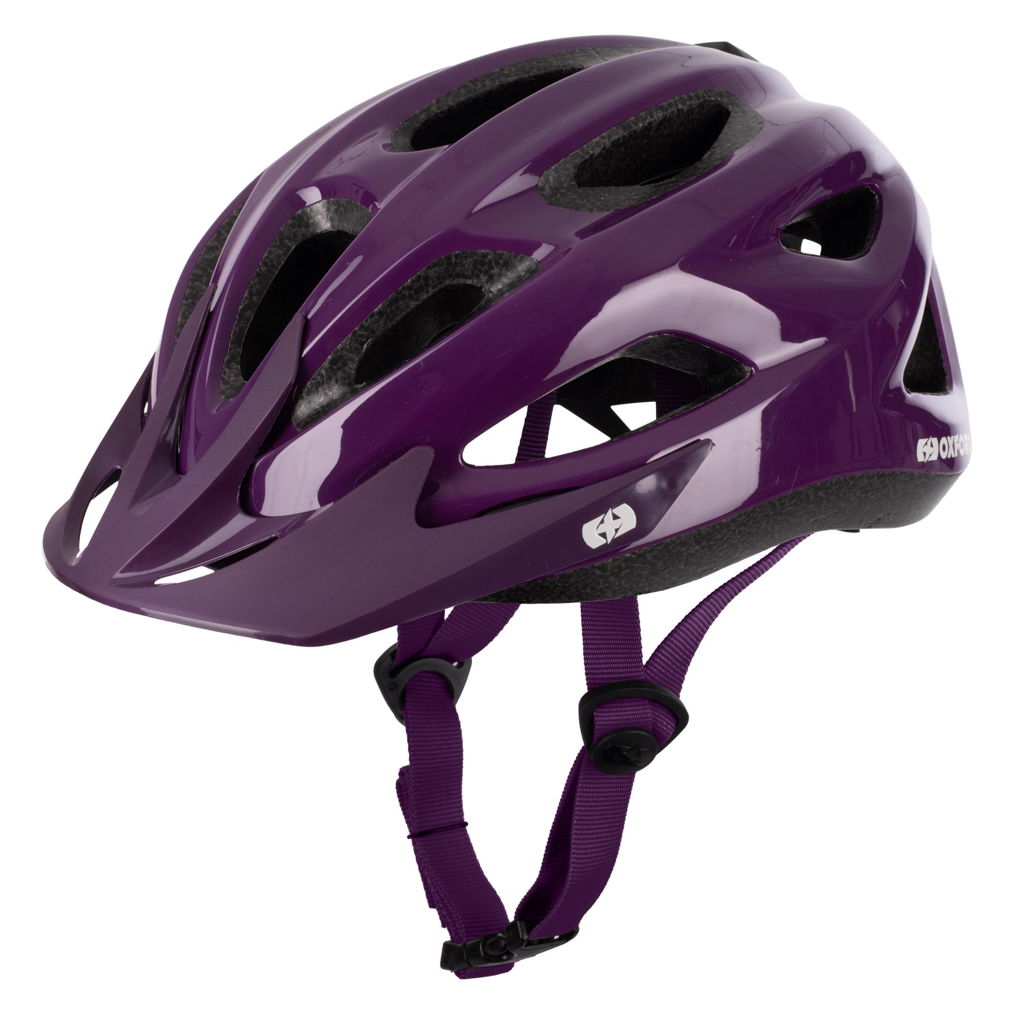 Oxford Helio Junior Helmet | Cycle Bike Bicycle Kids Head Protection, 52-57cm, Gloss Purple