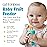 Baby Fruit Feeder, Teething Pacifier for Fruits, Veggies, or Frozen Milk, Food-Grade Silicone Teethers for Babies 6-12 Months, Baby Essentials for Teething Relief - Mango Orange and Berry Blue
