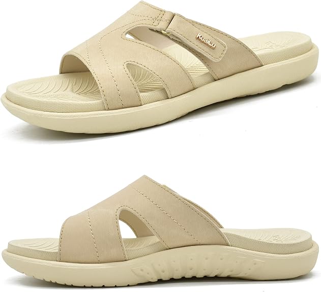 Dakaela Sandales De Sport Pour Femmes Été 2025 Chaussures Plates De Plage à Deux Brides Sandales De Plage