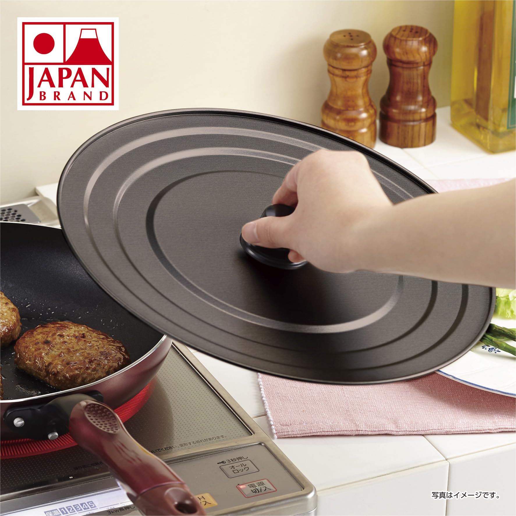 Amazon.co.jp: 【軽くて場所を取らないフライパン 蓋】 日本製 22cm