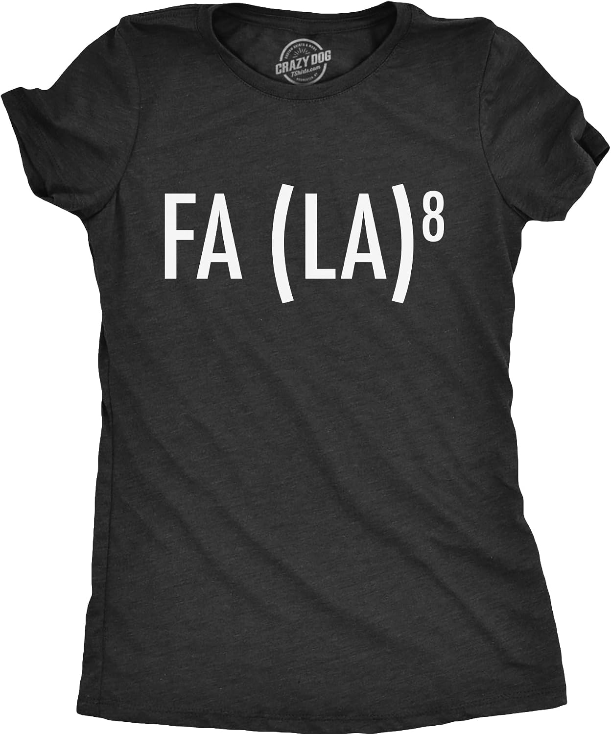 Womens FA LA LA 8 Funny Nerdy Math Christmas Geek Xmas Gift Tee