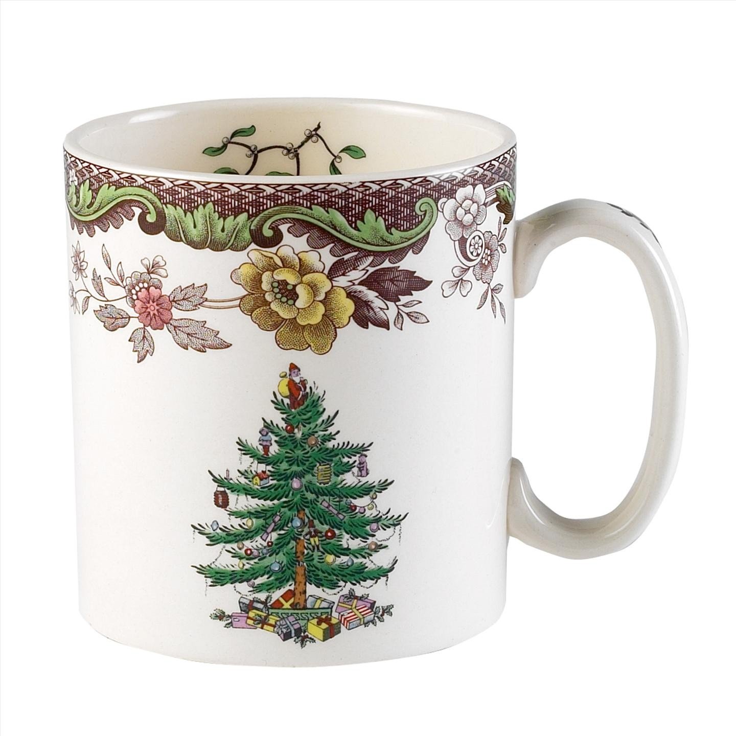 Amazon.com | Spode Christmas Tree Grove 9-Ounce Mug: Bread Plates