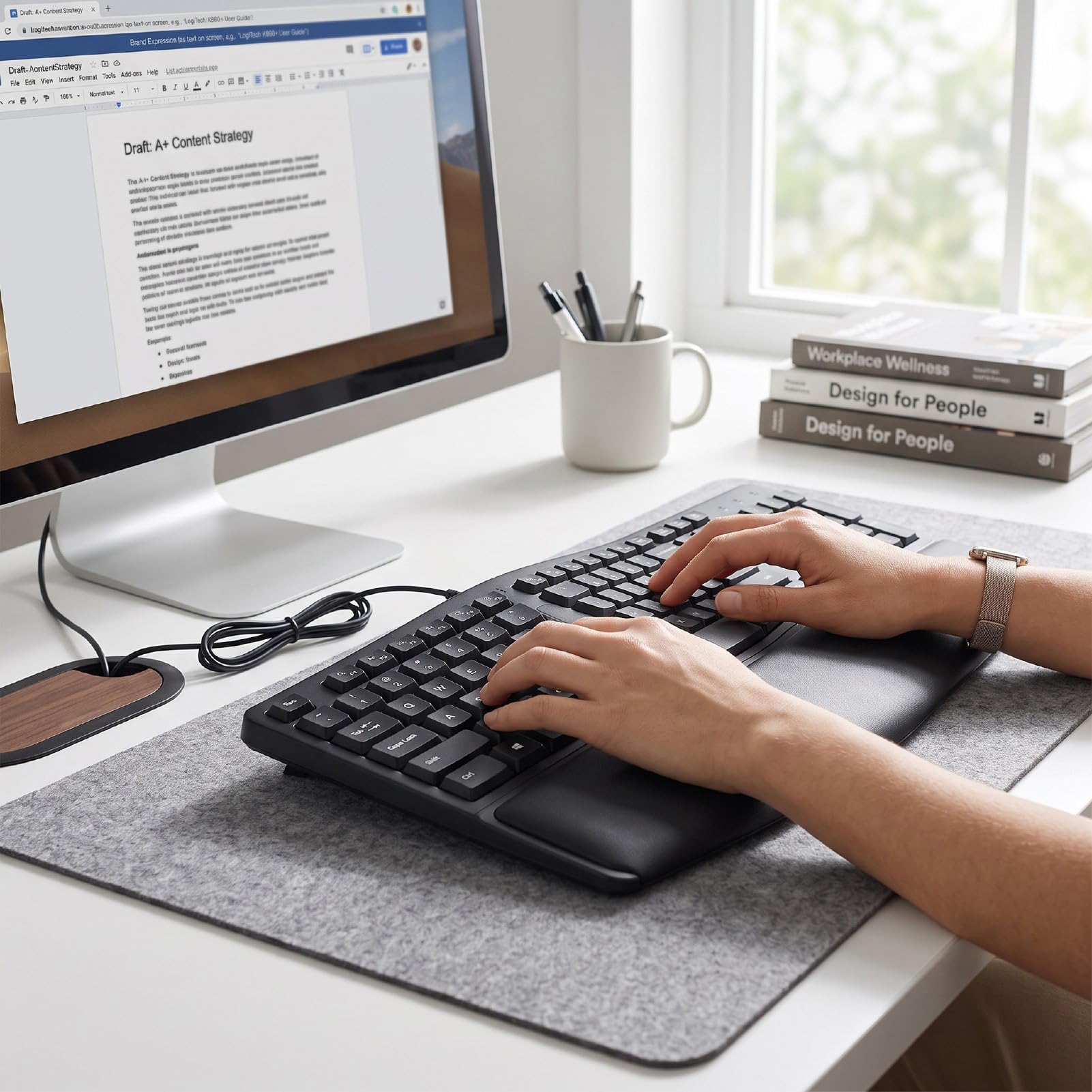Przewodowy, Ergonomiczny, Podzielony Układ Klawiatury