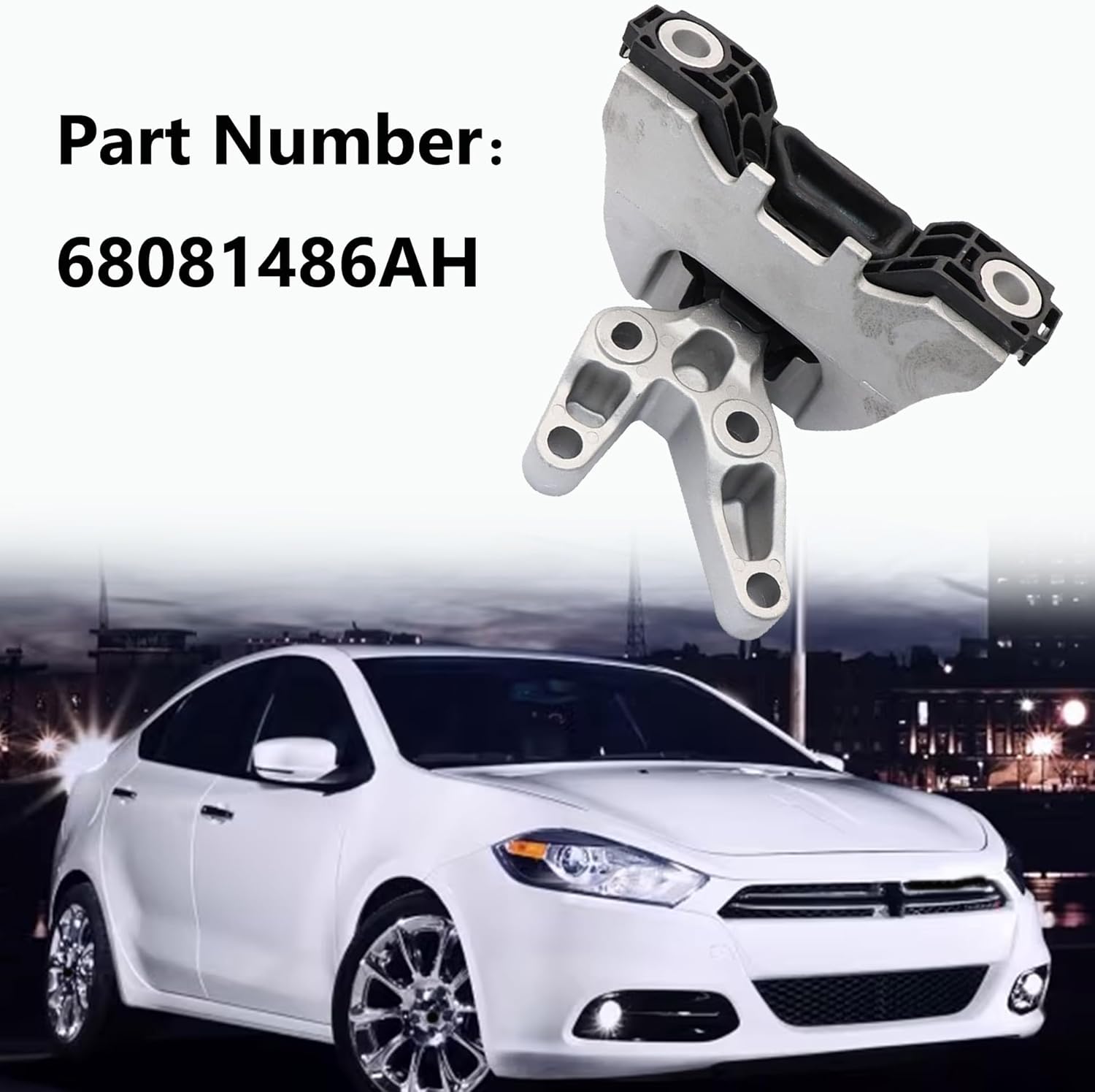 GXARTS Right Engine Motor Mount 68081486AH Compatible with Dodge Dart Aero 1.4L Gas 2013 2014 2015 2016