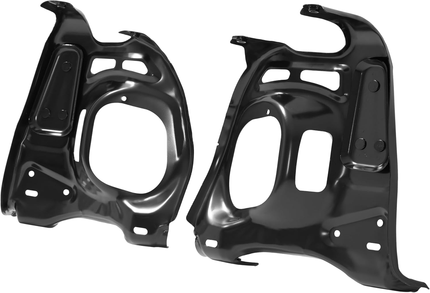 KUAFU Front Bumper Bracket Compatible with 2014-2021 Toyota Tundra TRD SR5 Replacement for 521420C030 521410C040 TO1066166 TO1067166 Steel Electrophoresis Primed Black Left & Right Side