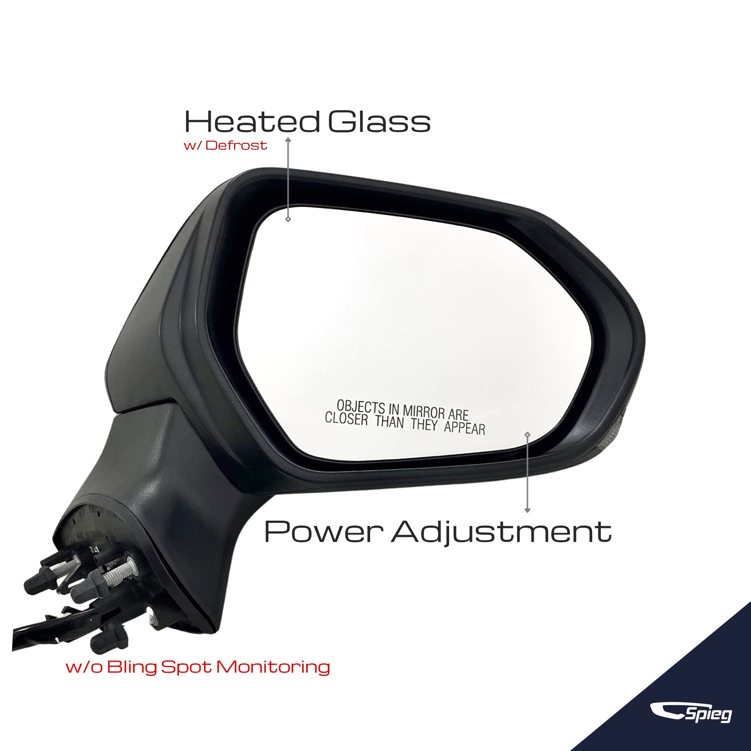 Passenger Side (Right) Heated Mirror Glass Replacement For Mercedes GL450, ML350, GLE350, GLS450