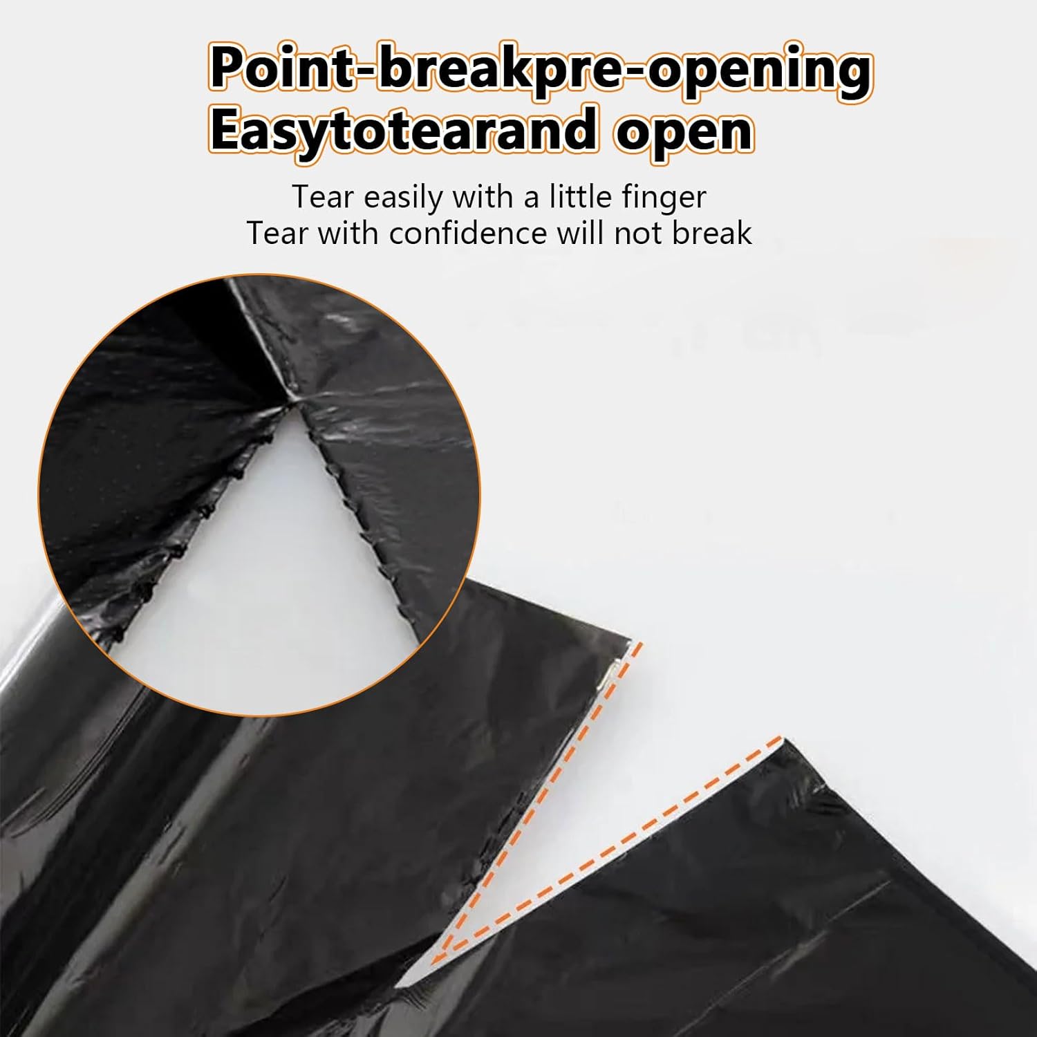 Coffee Knock Box Trash Bags for Commercial Floor Standing, Thick Garbage Bag for Coffee Shop,Bar,Home,Office,Kitchen,50pcs/2 Roll