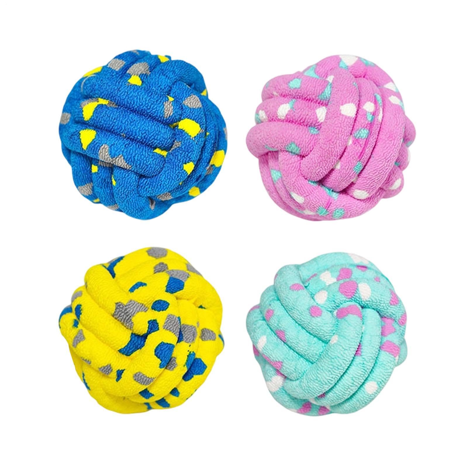 Balles pour chiens mâcheurs acharnés : le pack de 4 jouets d'entraînement durables